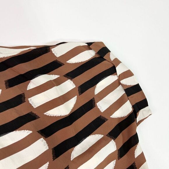 Masai Galene Tunic Top Womens Chestnut Brown Medium Mized Pattern In-Seam Pocket - Picture 6 of 11